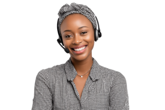 Friendly Support Representative – Isolated PNG Image