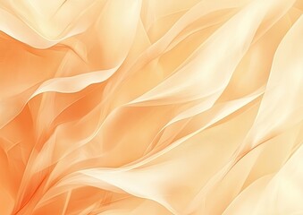Obraz premium Soft, flowing peach and cream colored fabric drapes