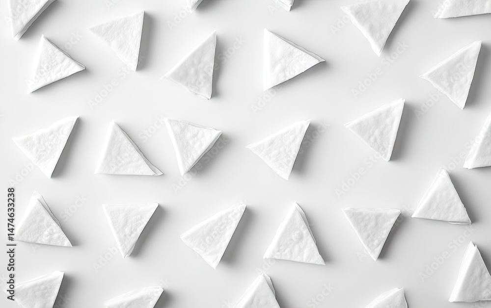 Aufkleber triangular white shapes arranged in a grid pattern