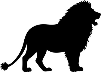 Obraz premium Heraldic Lion Emblem – Medieval Coat of Arms Silhouette