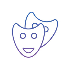 Theatre Mask Vector icon
