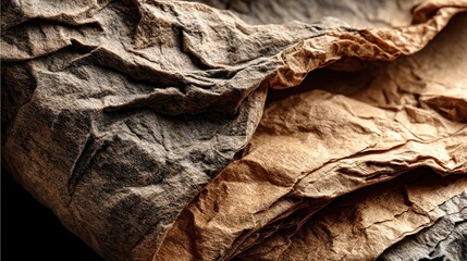 old pale brown crumpled paper background texture,stock photo