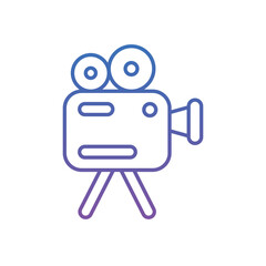 Fototapeta premium Movie Camera Vector icon