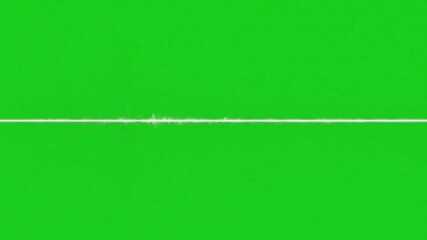 Voice Visualizer Spark Line Animation on Green Screen – Audio Waveform for Music Sync, Podcast, and VFX Overlays

