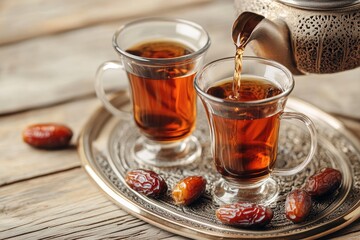 Pouring Tea with Dates