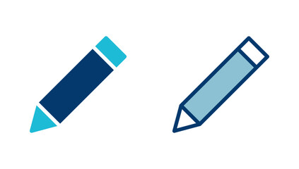 Pencil icon vector isolated on white background. Pencil vector icon