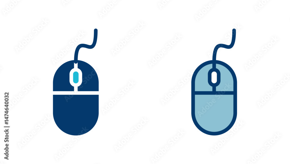 Poster computer mouse icon vector isolated on white background. computer mouse vector icon