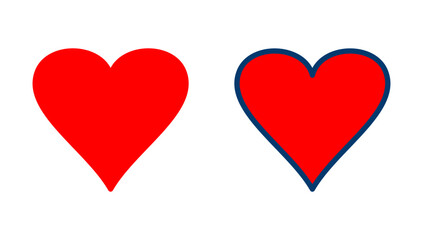 Heart icon vector isolated on white background. Heart vector icon. Like icon vector. Love