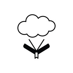Cloud Learning Icon vector