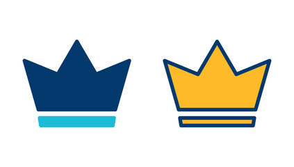 Crown Icon vector isolated on white background. Crown symbol. Crown vector icon