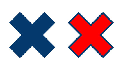 Obraz premium Close icon vector isolated on white background. Delete icon. remove, cancel, exit symbol