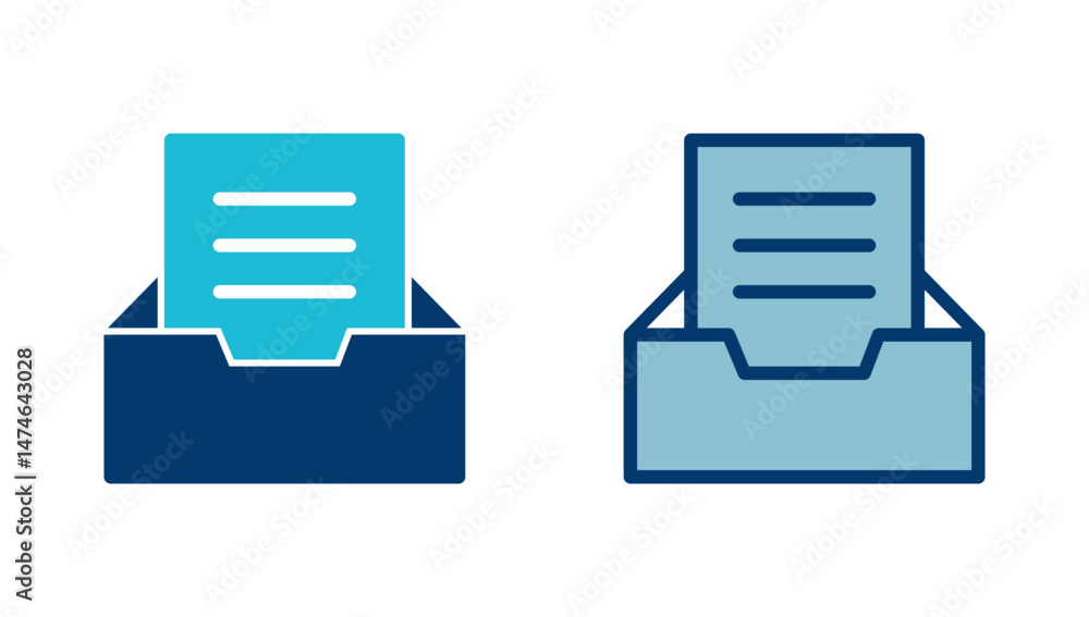 Aufkleber archive folders icon vector isolated on white background. binders vector icon. archive storage icon.