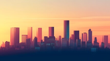 Fototapeta premium Modern city skyline with high-tech infrastructure