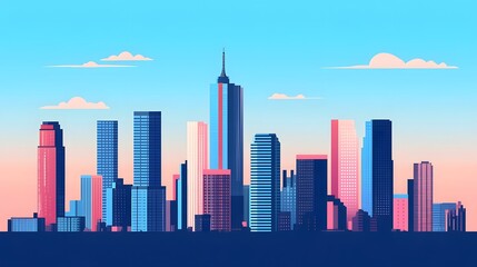 Obraz premium Modern cityscape with advanced high-tech infrastructure