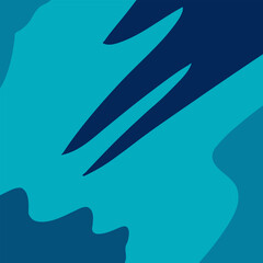 Abstract background design showcasing a water ripple pattern in dark and light blue. Dynamic, flowing