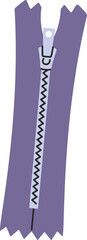 Clothing zipper hand drawn item