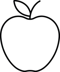 apple on a white background