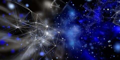Obraz premium Digital background. Can be used in the description of network abilities, technological processes, digital storages, science, education, etc