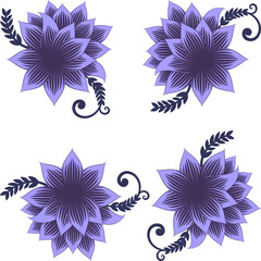 High-resolution hand-drawn vector illustration featuring a decorative symmetrical ornament in a seamless pattern. Elegant vintage color tone. Isolated with transparent and colored background.