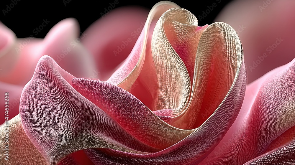 Poster pink silk texture elegant background generative ai