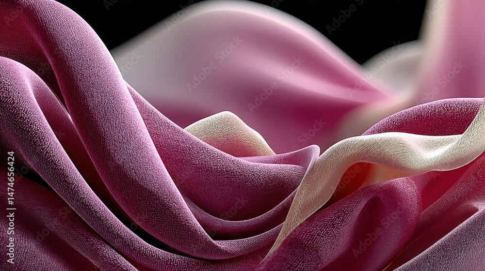 Poster pink silk texture elegant background generative ai.stock image