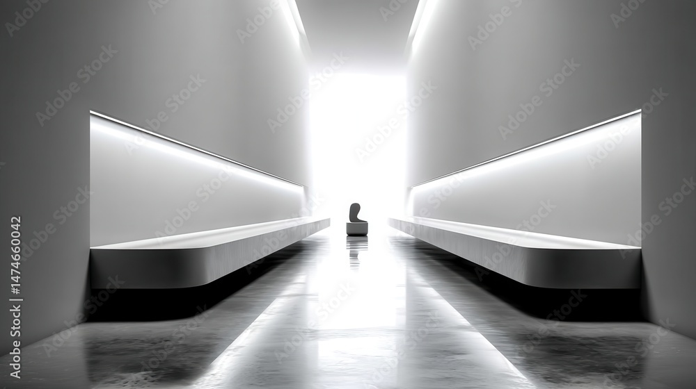 Poster plain copy space white background