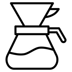 Coffee Filter  Icon Element For Design