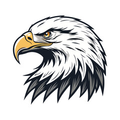 American Eagle with sunglasses vector logo for unique and bold design projects. eagle Vector Illustration of Eagle Mascot Logo