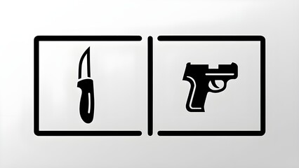 sharp weapon vector icon
