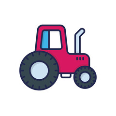 Tractor Vector icon