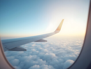 Obraz premium view from airplane window