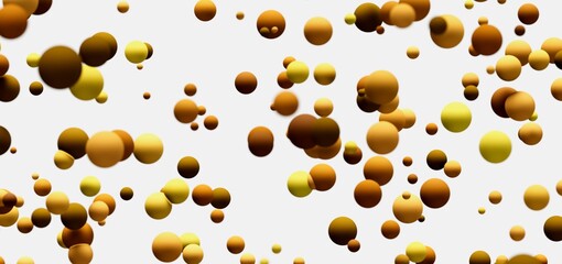 Abstract background with gold and yellow bubbles. Perfect for design projects.