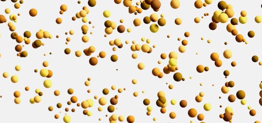 Floating golden spheres, abstract background.  Perfect for presentations or websites.