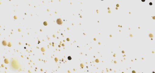 Abstract festive background with gold and black confetti. Perfect for celebrations, holidays, and more!