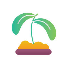 Green Sprout Vector icon