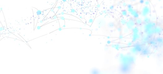 Fototapeta premium Stunning abstract image depicting data flow and network connections. Ideal for tech, science, and connectivity concepts.