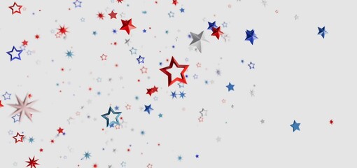 Celebrate with this vibrant background of stars in red, white, and blue. Perfect for Independence Day!