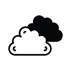 A sky filled with clouds, symbolizing overcast weather.