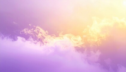 Ethereal sunrise clouds nature digital art soft light aerial view serenity