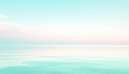 Obraz premium Calm seascape at sunrise tranquil ocean view nature photography serene environment aesthetic perspective
