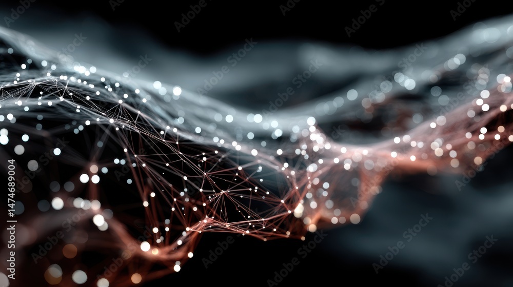 Poster technology background technology background abstract background with connecting dots and lines connection structure digital communication earth futuristic technology abstract,stock photo