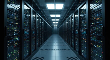 Data Center Server Room Corridor