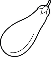 vector illustration of a eggplant
