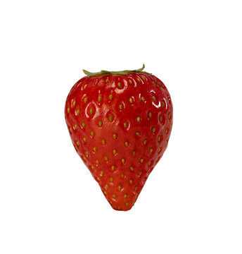 Whole Strawberry Isolated on Transparent Background