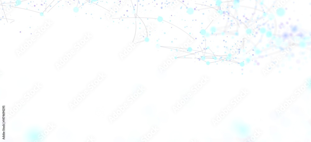 Aufkleber Abstract background with network connection dots and lines. Ideal for technology, digital, and connection concepts.