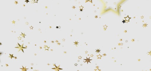 Sparkling gold stars on white. Perfect for holidays, celebrations, and more!