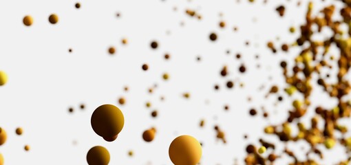 Abstract background with golden spheres. Perfect for luxury, elegance, and celebration themes.