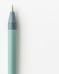 Simple yet stylish pen placed elegantly on a crisp white surface with minimalist design approach
