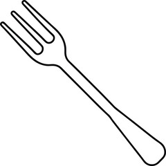 fork on white background
