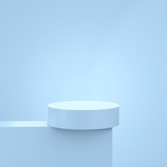Modern Product Podium. 3D Backdrop. 3D illustration.